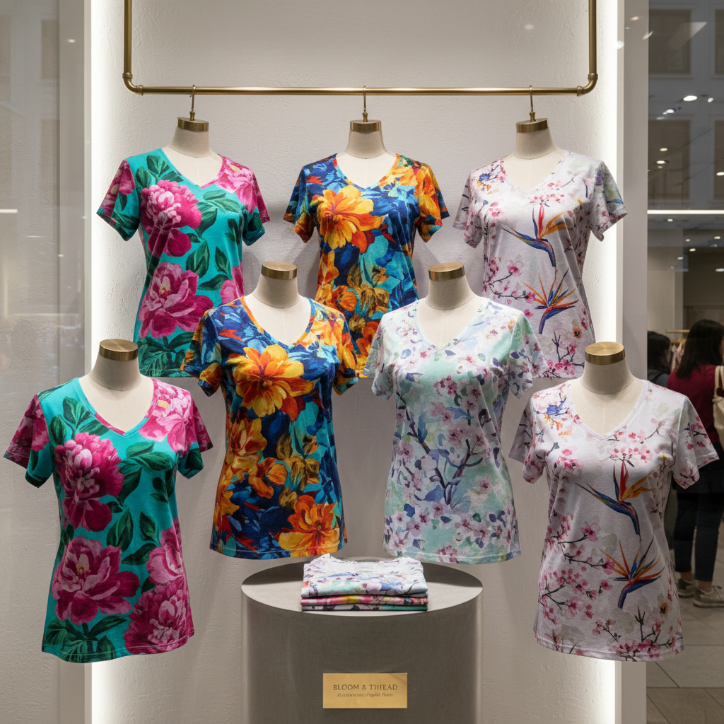 Women floral printed t-shirt